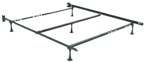 BFTFQCS T-F-Q Metal Bed Frame W/ Center Support & HB Brackets