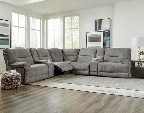 LR7532CC Charcoal Fabric Power Motion Sectional