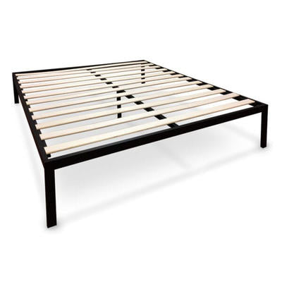 PFB King Metal Platform Bed With Slats & HB Brackets