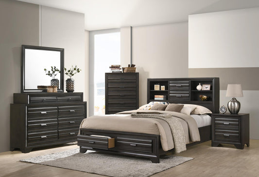 BR5236 Antique Grey Storage Bedroom Collection